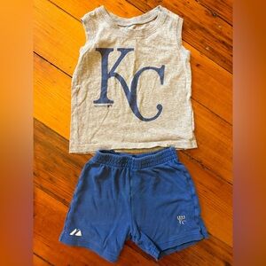 2T Kansas City Royals Tank Top and Shorts Set